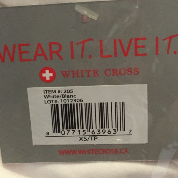 XS White Cross Polar Fleece zip up Jacket - Picture 4 of 4